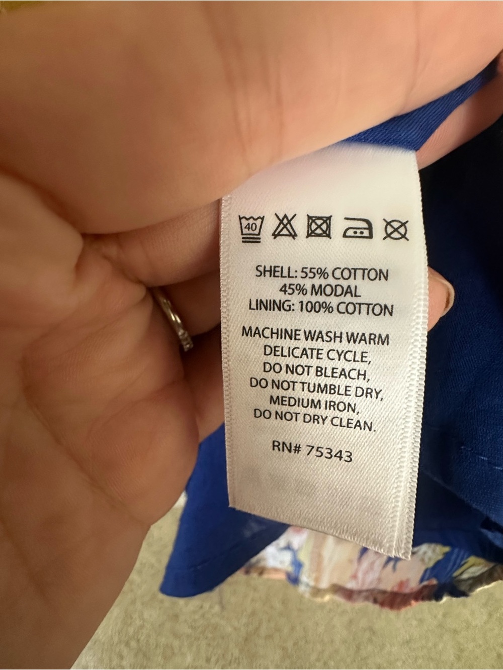 NWOT Caroline Constas Yellow & Blue Floral Maxi Dress - Size L - Picture 7 of 11